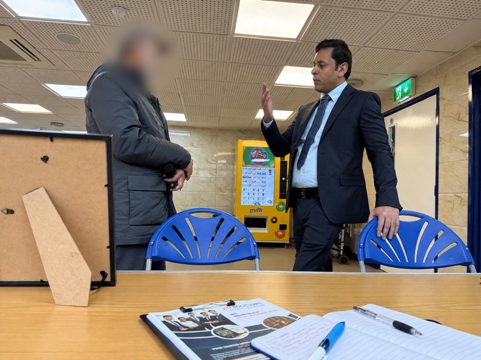 KQ Solicitors team members at free immigration advice clinic at The Dallow Centre Luton