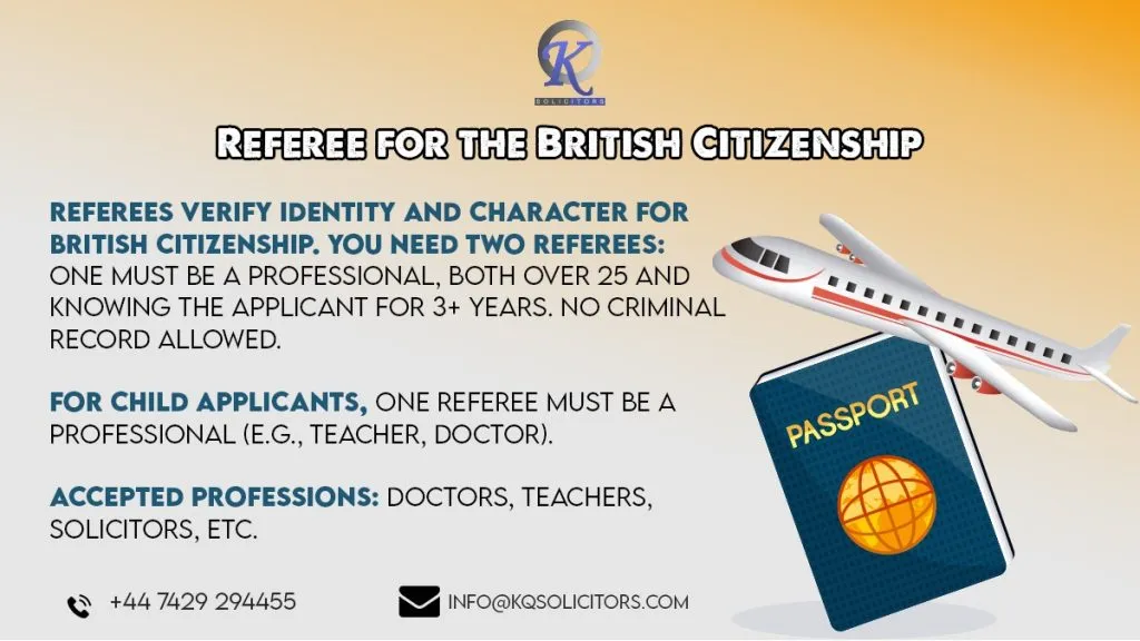 Referee For The British Citizenship