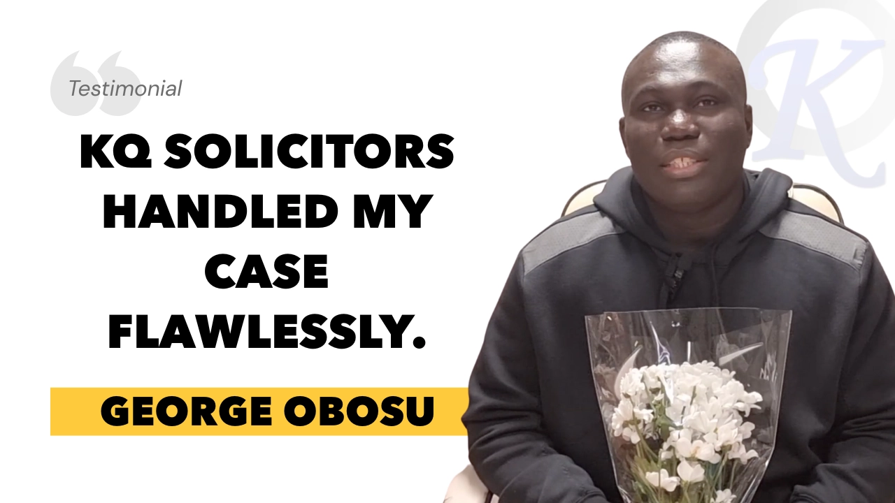 George Obosu Client Tesimonial KQ Solicitors