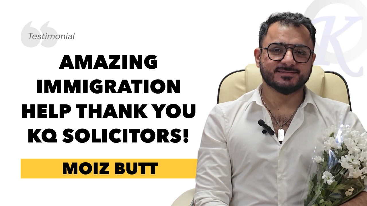 Moiz Butt Client Tesimonial KQ Solicitors